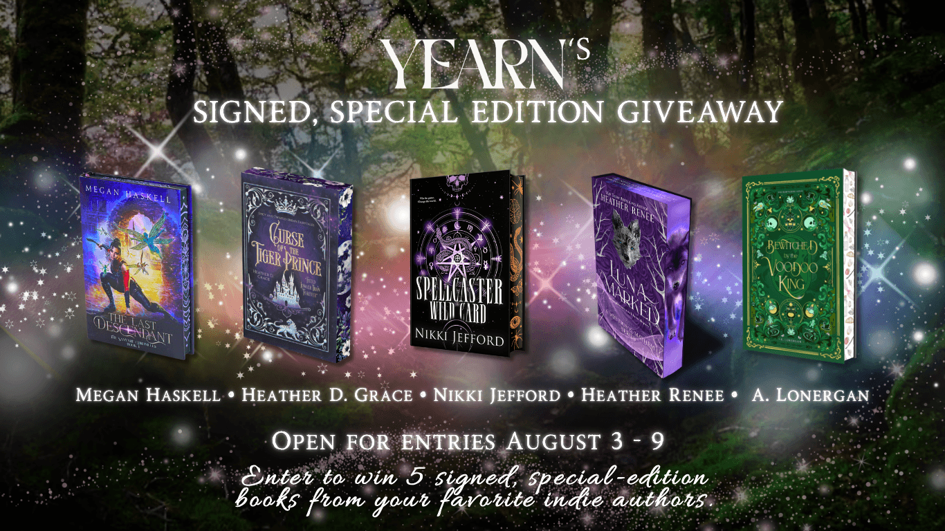 Yearn's signed special edition giveaway — five prize books